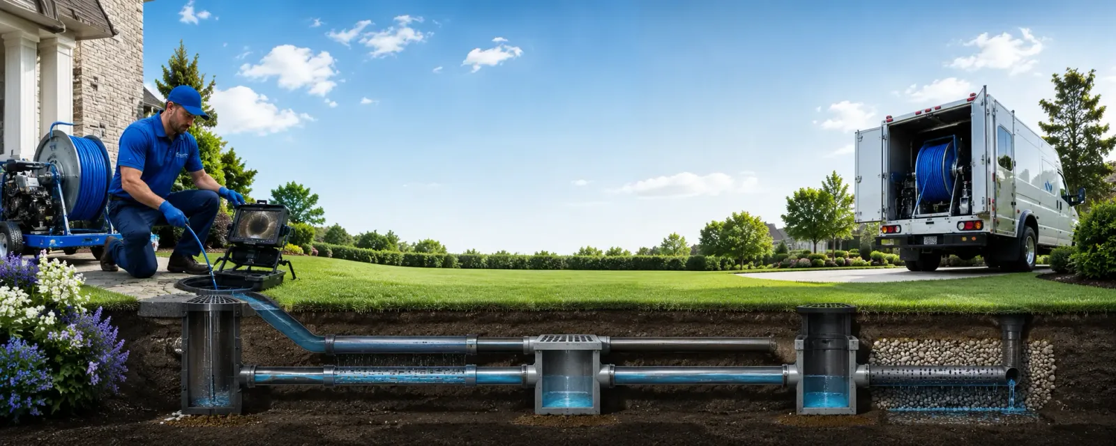 Outdoor drain cleaning information for Struthers, OH